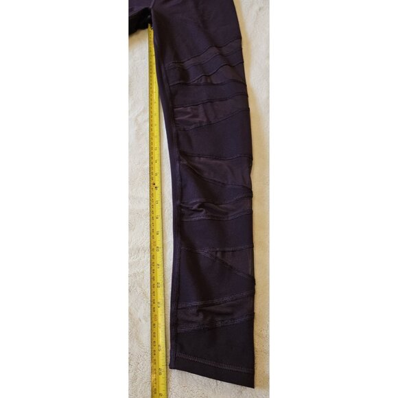 Victoria Secret Sport Yoga Leggings Size S Women's Mesh Gym Plum Purple - Picture 8 of 9